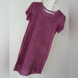 Mauve t-shirt dress